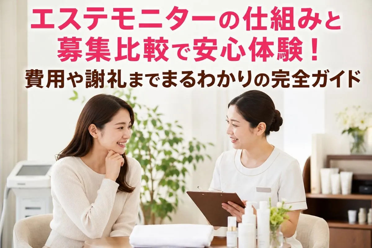 エステモニターの仕組みと募集比較で安心体験！費用や謝礼までまるわかりの完全ガイド